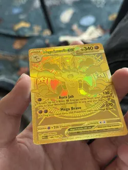 Pokemon TCG Mega Lucario EX Mega Evolution Holo Rare Card 188/132 ME01 - Image 3