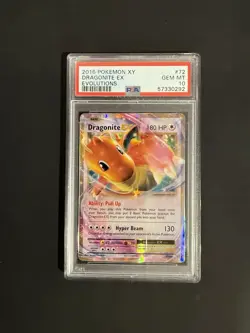 Pokemon 2016 Dragonite EX XY Evolutions Card 72/108 PSA 10 - Image 1