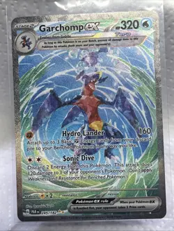 Pokemon Garchomp TCG EX Special Illustration Rare Card 245/182 Sir Paradox Rift - Image 1