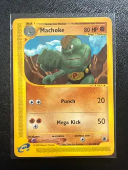 Pokemon Card - Expedition 85/165 - MACHOKE (uncommon) - E Reader card-LP - Image 1
