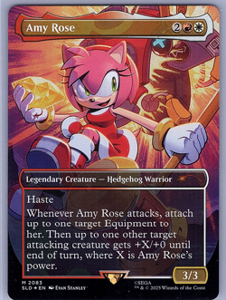 MTG Amy Rose (Rainbow Foil) NM Secret Lair Drop Series M Magic 2083 - Image 1