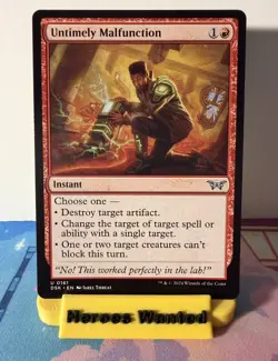 Untimely Malfunction U Duskmourn: House of Horror 161 NM - Image 1