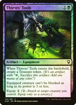 NM Foil Thieves' Tools, MTG, Baldur's Gate, Magic the Gathering, 152 - Image 1