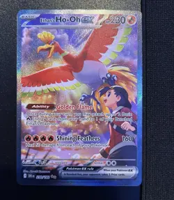 Ethan's Ho-Oh ex 230/182 Destined Rivals SIR Special Illustration Rare Pokemon - Image 1