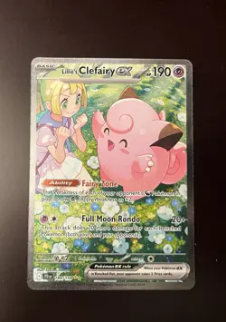 Lillie's Clefairy Ex SIR Pokemon Journey Together 184/159 Near Mint - Image 1
