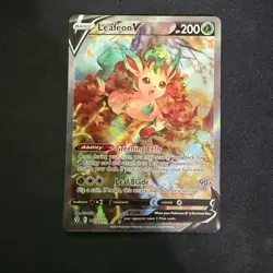 Leafeon V 167/203 - Alt art Evolving Skies Pokemon TCG 2021 - Mint Condition NM - Image 1