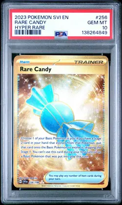 2023 POKEMON SVI EN-SCARLET & VIOLET HYPER RARE #256 RARE CANDY PSA 10 - Image 1