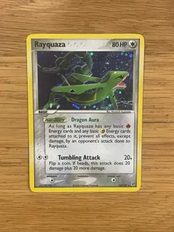 Rayquaza EX Deoxys 22/107 Holo Rare LP Pokemon TCG 2005 LP - Image 1