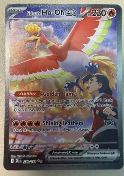 2025 Pokemon ETHAN'S Ho-Oh ex Special ILL Rare 230/182: Destined Rivals - Holo - Image 2