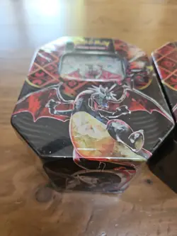 (2) POKEMON FACTORY SEALED SCARLET & VIOLET PALDEAN FATES SHINY CHARIZARD TIN - Image 3