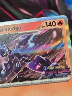 Pokemon Ceruledge MEP 014 Staff Phantasmal Flames Promo Holo - Image 3