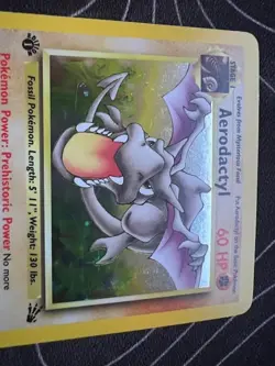 Pokemon TCG Aerodactyl Fossil 1st Edition Holo Unlimited Rare - Image 3