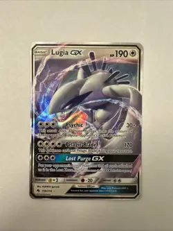 Pokemon TCG Lugia GX 159/214 Sm-Lost Thunder Holo - Image 1