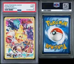 PSA 9 Pikachu 160/159 Pokemon Crown Zenith Full Art Secret Rare SWSH 2023 MINT - Image 1