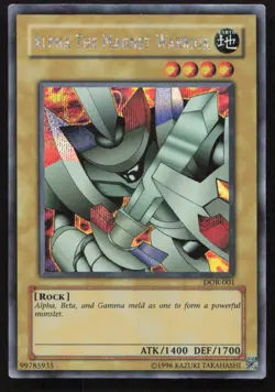 Yu-Gi-Oh TCG Duelist of the Roses #DOR-001 Alpha the Magnet Warrior Secret Rare - Image 1