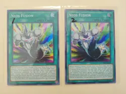 2x Neos Fusion SAST-EN060 Super Rare 1st Edition VLP Yugioh! - Image 1
