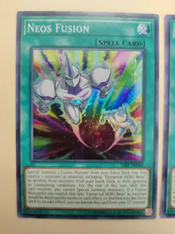 2x Neos Fusion SAST-EN060 Super Rare 1st Edition VLP Yugioh! - Image 2