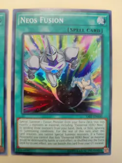 2x Neos Fusion SAST-EN060 Super Rare 1st Edition VLP Yugioh! - Image 3