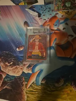 Beckett 9 Mint One Piece Super Pre-release Starter Deck Monkey D Luffy ST01 - Image 1