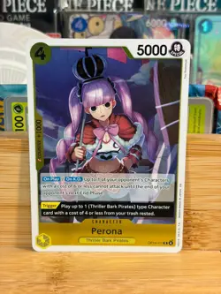 PERONA OP14-111 The Azure Sea's Seven Rare Holo One Piece TCG Near Mint - Image 1