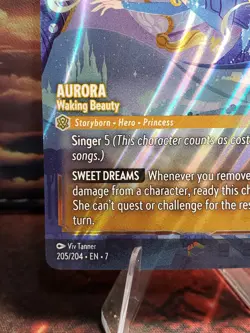Disney Lorcana TCG Aurora Waking Beauty (Enchanted) 205/204 - Image 3