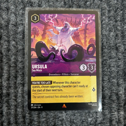 Disney Lorcana Fabled Ursula Sea Witch 37/204 Rare Nonfoil NM Near Mint - Image 1