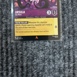 Disney Lorcana Fabled Ursula Sea Witch 37/204 Rare Nonfoil NM Near Mint - Image 4