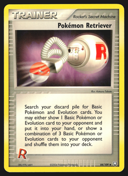 Pokemon Retriever 84/109 EX Team Rocket Returns Pokemon Card NM - Image 1
