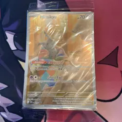Pokemon Card - Mimikyu SVP 075 (Full Art ) Paldean Fates Black Star Promo SEALED - Image 1