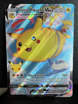 Flying Pikachu VMAX 007/025 Celebrations 2021 Holo Rare Pokemon Card TCG - Image 1