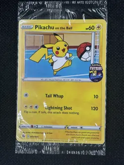 Pikachu On The Ball 001/005 SWSH Futsal Promo Pokemon Card SEALED - US SELLER - Image 1