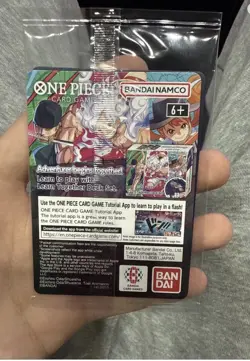 One Piece Monkey D. Luffy US Voyage College Basketball Promo Card Rutgers SEALED - Image 2