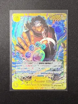 2025 ONE PIECE CARD GAME TCG EN OP12-119 Bartholomew Kuma - SECRET RARE ATL ART - Image 1