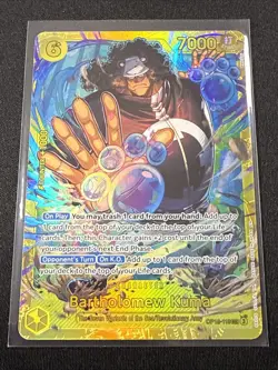2025 ONE PIECE CARD GAME TCG EN OP12-119 Bartholomew Kuma - SECRET RARE ATL ART - Image 2