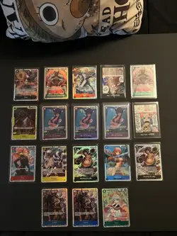 One Piece TCG English 18 Card Lot: SR / DON - Image 1