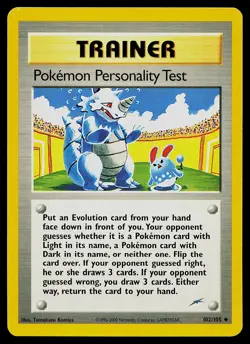 Pokemon Card - Pokemon Personality Test Neo Destiny 102/105 Uncommon - Image 1