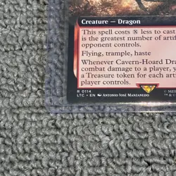 Cavern-Hoard Dragon MTG NM Near Mint LTC Lord of the Rings Commander - Image 3