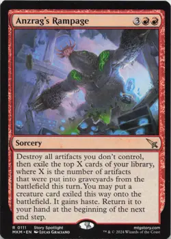 Anzrag's Rampage R Murders at Karlov Manor 111 NM MTG - Image 1