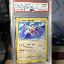 Pokemon TCG Shining Lugia SM82 Black Star Holo Promo PSA 8 - Image 1