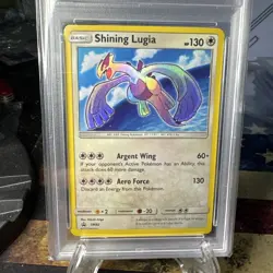 Pokemon TCG Shining Lugia SM82 Black Star Holo Promo PSA 8 - Image 2
