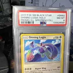 Pokemon TCG Shining Lugia SM82 Black Star Holo Promo PSA 8 - Image 3