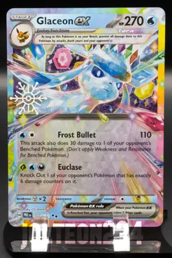 8x Promo Card Lot, Pokemon TCG Holiday 2025 - Glaceon EX, Vanillish IR, and more - Image 4