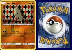 LP Pokemon Larvitar - 79/181 - Common - Reverse Holo Lightly Played Team Up - Image 1