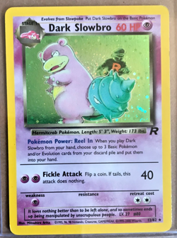 Pokemon Team Rocket Dark Slowbro 12/82 Holo Rare 60 HP NM/M Unplayed WOTC 2000 - Image 1