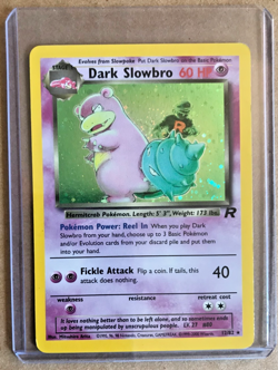 Pokemon Team Rocket Dark Slowbro 12/82 Holo Rare 60 HP NM/M Unplayed WOTC 2000 - Image 2