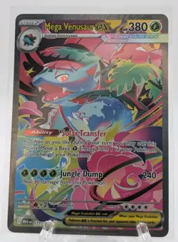 Pokemon ME01 Mega Evolution Mega Venusaur ex Holo 177/132 NM/M Clean Centering. - Image 1