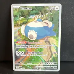 Pokemon Snorlax SVP 051 Holo Black Star Promo Card Scarlet & Violet 151 - Image 1
