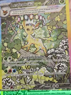 Leafeon ex 144/131 Prismatic Evolutions SIR ALT ART Rare Pokemon TCG 💎 MINT - Image 2