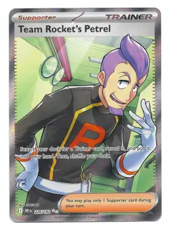 Team Rocket's Petrel 226/182 Sv10: Destined Rivals Holo Pokemon TCG - NM - Image 1