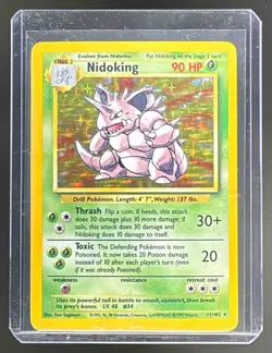 Nidoking 1999 Pokemon Unlimited #11/102 Rare Holo - Image 1